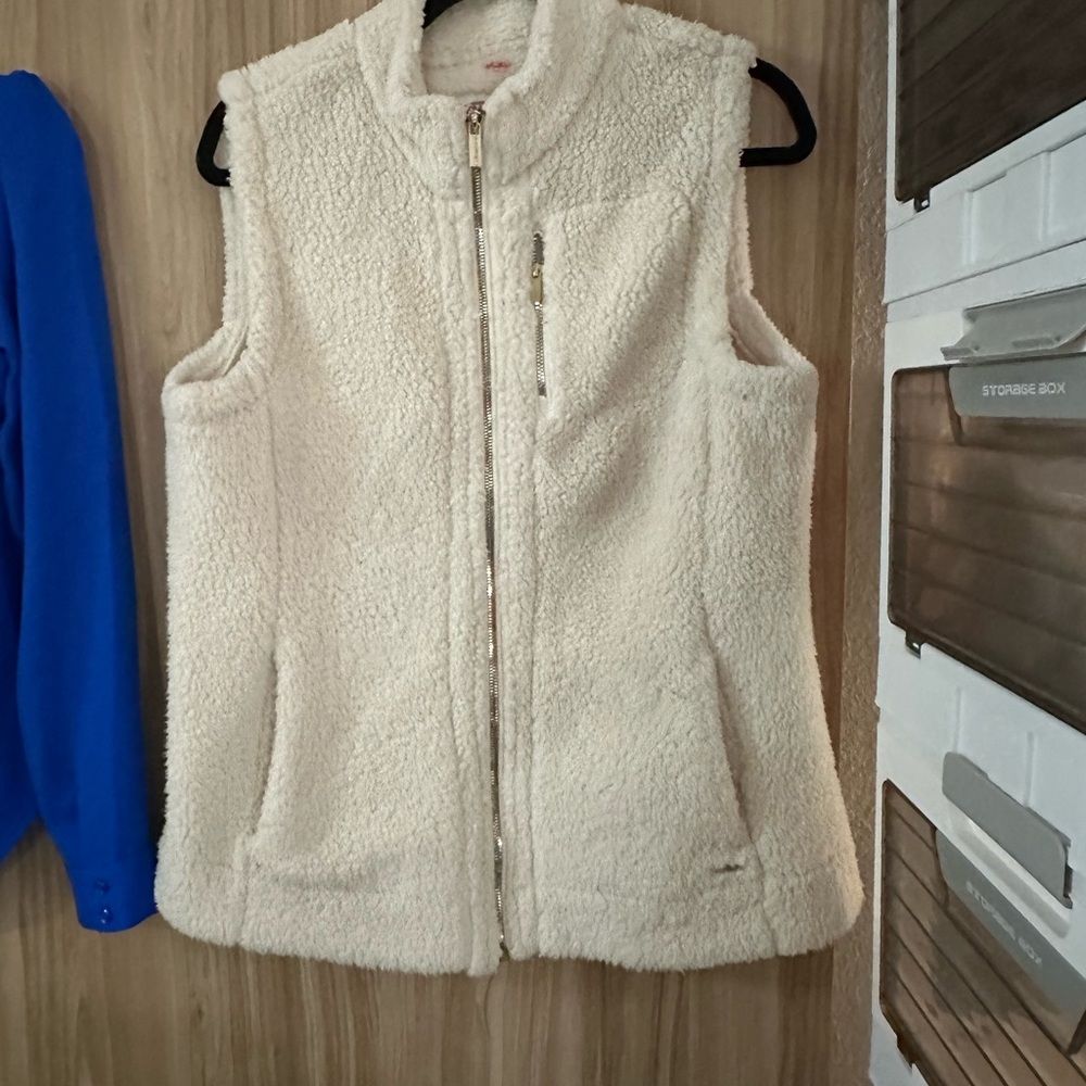 Calvin Klein Off-White Sherpa Vest